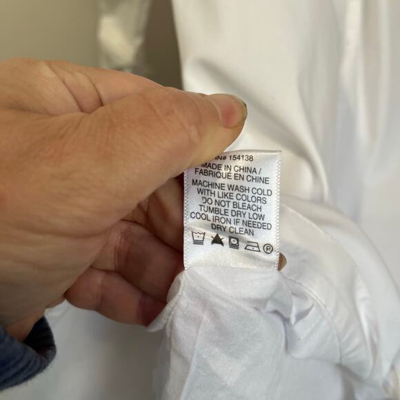 STAUD Clea White Collared Midi Shirt Dress Minimalist Chic Resort Wear Small - Picture 5 of 14